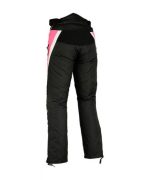 PANTALÓN DE MOTO MUJER EN CORDURA 100% IMPERMEABLE 141 - NEGRO/FUCSIA - Imagen 2