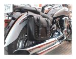 ALFORJAS DE MOTO JUEGO DE ALFORJAS LATERALES DE PIEL 262 NEGRO - Imagen 2