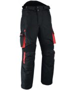 MONO DE CORDURA MOTORISTAS DOS PIEZAS IMPERMEABLE UNISEX ATENEA ARES - NEGRO/ROJO - Imagen 4