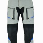 PANTALÓN DE MOTO OCEANO 4SEASON CUATRO ESTACIONES TRICAPA IMPERMEABLE TRANSPIRABLE - GRIS/NEGRO/AZUL