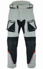 TRAJE DE MOTO 4 ESTACIONES DOS PIEZAS TRICAPA TITAN OCEANO - NEGRO/GRIS/ROJO - Imagen 5