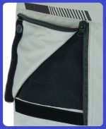 TRAJE DE MOTO 4 ESTACIONES DOS PIEZAS TRICAPA TITAN OCEANO - NEGRO/GRIS/ROJO - Imagen 7