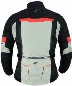 TRAJE DE MOTO 4 ESTACIONES DOS PIEZAS TRICAPA TITAN OCEANO - NEGRO/GRIS/ROJO - Imagen 3