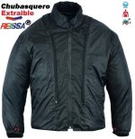 CHAQUETA DE CORDURA PARA VERANO PERFORADA CE/PROTECCIONES CON FORRO DESMONTABLE VULCANO PLATA FLUOR - Imagen 2