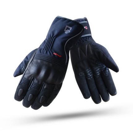 GUANTES MOTORISTA EN PIEL DE INVIERNO, TÉRMICOS Y IMPERMEABLES DEGEND STAR - NEGRO