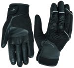GUANTES EN PIEL MOTORISTA VERANO MALLA CON PROTECCIONES LOBO - NEGRO - Imagen 2