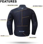 CHAQUETA SMART GRIS DEGEND  DE CORDURA PARA VERANO PERFORADA - Imagen 4