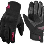GUANTES DE INVIERNO IMPERMEABLE Y TRANSPIRABLE MUJER FISA ATOM - NEGRO/ROSA