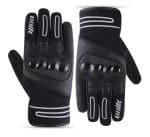 GUANTES MOTORISTAS DE INVIERNO UNISEX, IMPERMEABLES Y TÉRMICOS UNIK C-07 - NEGRO