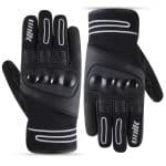 GUANTES MOTORISTAS DE INVIERNO UNISEX, IMPERMEABLES Y TÉRMICOS UNIK C-07 - NEGRO