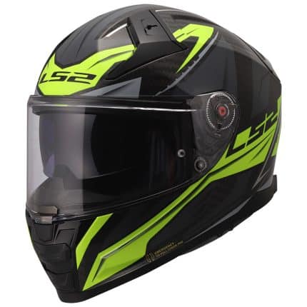 CASCO INTEGRAL CARBON LS2-FF811 VECTOR II C SAVAGE H-V YELLOW-06/ H-V AMARILLO