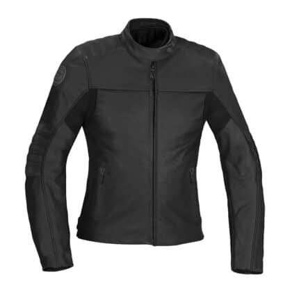 CHAQUETA DE MOTO EN CUERO MUJER SEVENTY DEGREES SD-JL3 - NEGRO