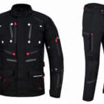 TRAJE SATURNO CHAQUETA Y PANTALÓN ADVENTURE/TOURING ALL SEASON C.E. HOMOLOGADO - NEGRO