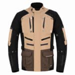 CHAQUETA MOTORISTA TEXTIL ADVENTURE TOURING 3/4 ALL SEASON - NEGRO/KHAKI CAMELLO