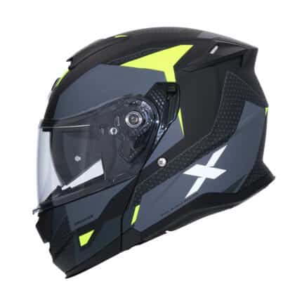 DISCOVER AXOR CASCO MODULAR ROUTE - NEGRO MATE / FLUOR