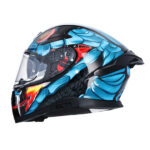 APEX AERODYNAMIC CASCO INTEGRAL VENEMOUS - NEGRO / AZUL