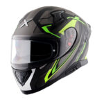 APEX AERODYNAMIC CASCO INTEGRAL ROAD TRIP - NEGRO / FLUOR - Imagen 4