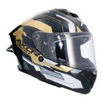 BRUTALE DUAL SPOILER PLEXUS CASCO INTEGRAL - NEGRO / ORO - Imagen 5