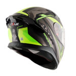 APEX AERODYNAMIC CASCO INTEGRAL ROAD TRIP - NEGRO / FLUOR - Imagen 7
